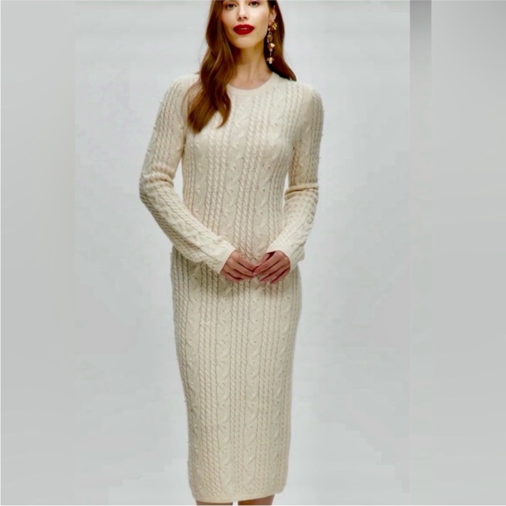 🔥House of Harlow 1960 pearl sweater dress NWT